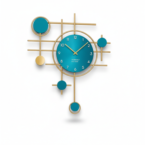 ساعة حائط إبداعية – لمسة ديكور عصرية