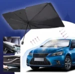 واقي زجاج أمامي قابل للطي للسيارات - لحماية السيارة من الحرارة