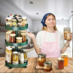 منظم توابل دوار - لتوفير المساحة والحفاظ على المطبخ مرتبًا - Image 2