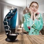 حرق بخور خزفي يدوياً - مزهرية بخور بزخارف ودخان متدرج - Image 3